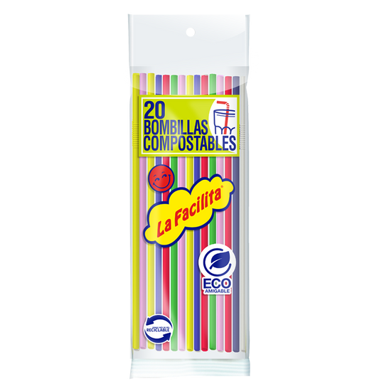 Bombillas Flexibles Compostables 20 Un.