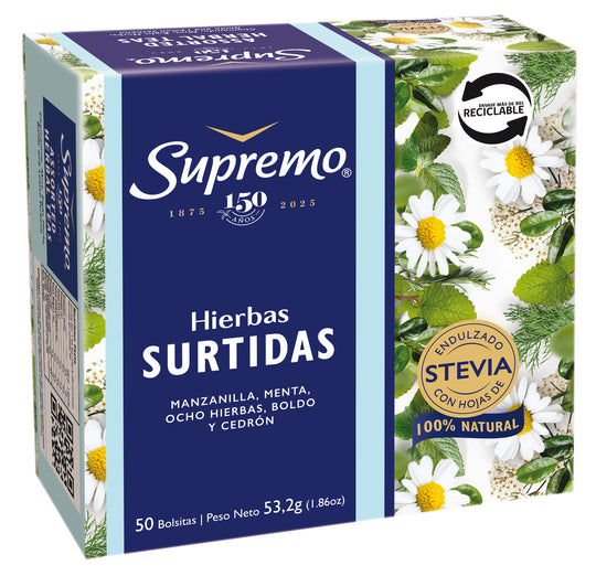 Hierbas Surtidas Light, 50 bolsitas