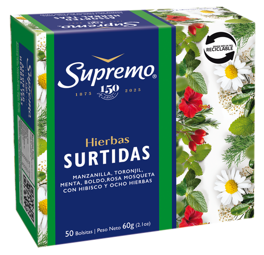 Hierbas Surtidas, 50 bolsitas