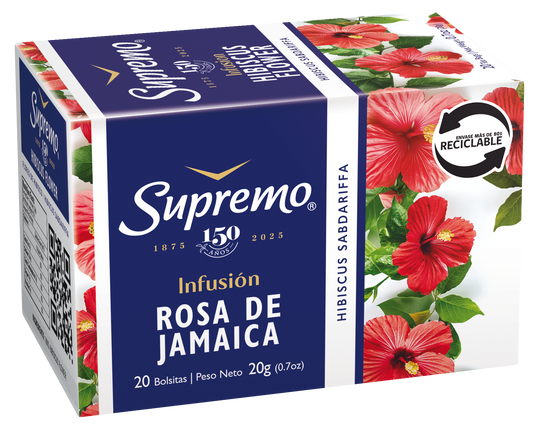 Infusión Rosa de Jamaica 20 Bolsitas