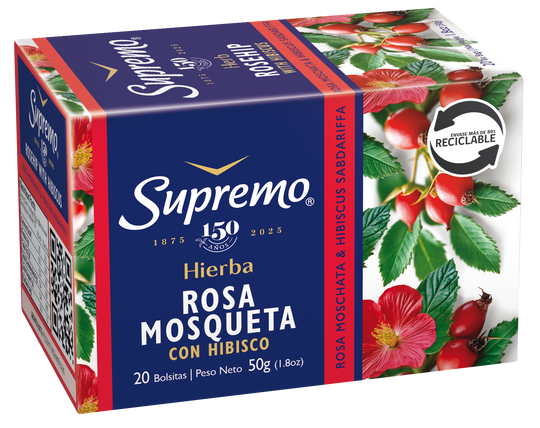 Rosa Mosqueta con Hibisco, 20 bolsitas