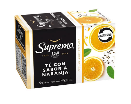 Té con sabor a Naranja, 20 bolsitas