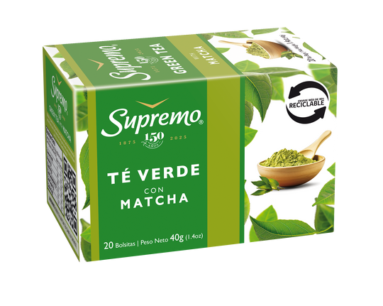 Té verde con Matcha, 20 bolsitas