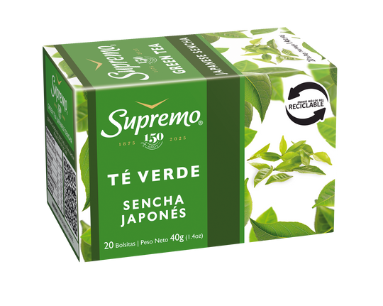 Té Verde Sencha Japonés, 20 bolsitas