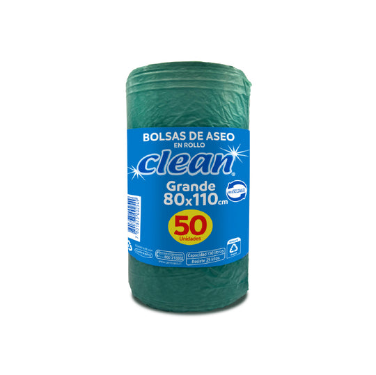 Bolsa Aseo Clean Institucional 80x110 (50un)