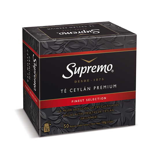 Té Ceylán Premium, 50 bolsitas