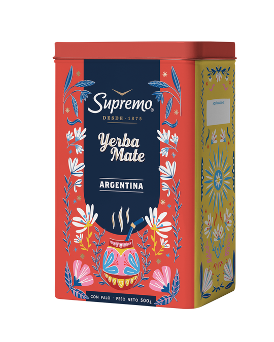Lata Yerba Mate Supremo Argentina, 500 grs.