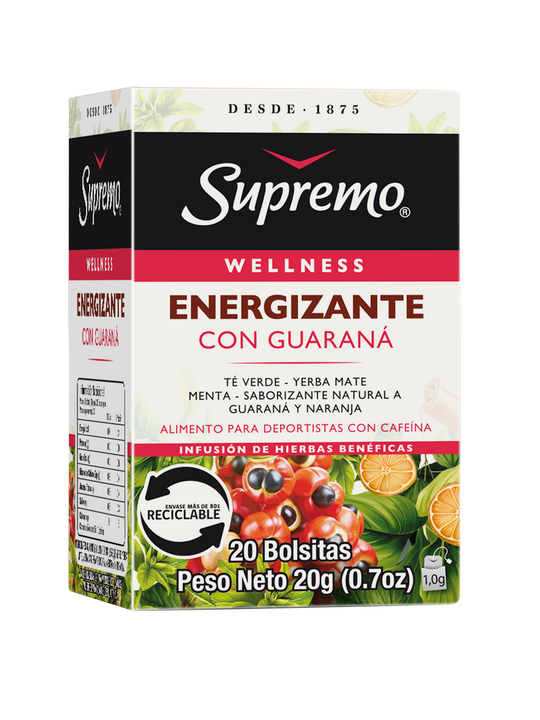 Energizante, 20 bolsitas