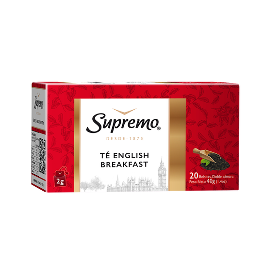 Té English Breakfast, 20 bolsitas