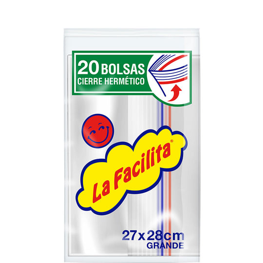Bolsa Multiuso Facilita Hermética 27x28 cms. 20 Un.