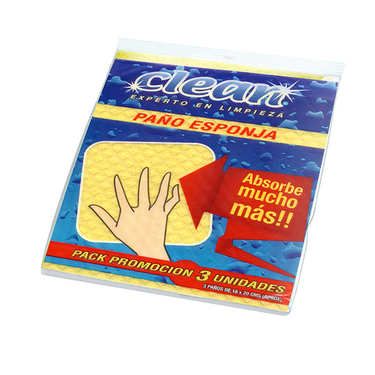 Pack Paño Esponja 18x20 Cm.