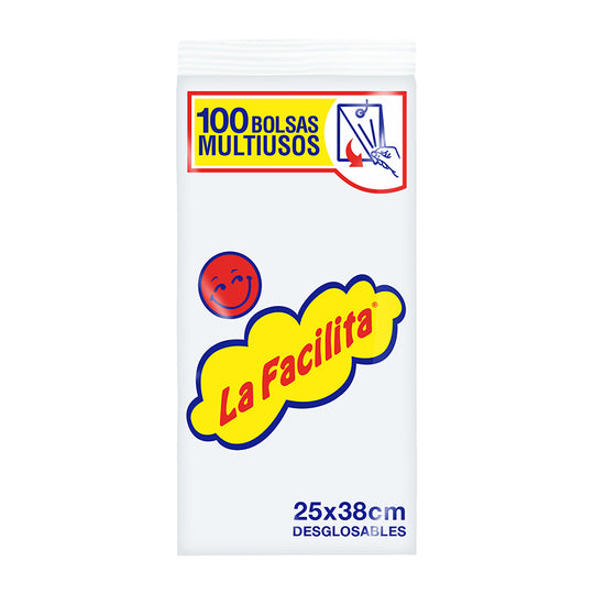Bolsa Multiuso Facilita 25x38 cms. 100 Un.