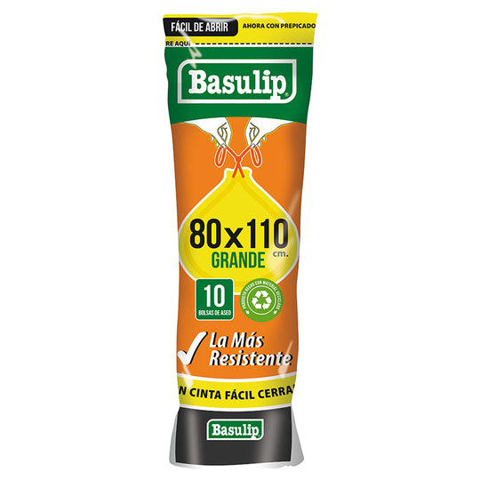 Bolsa Aseo Basulip Rollo 80x110 cms. 10 Un.