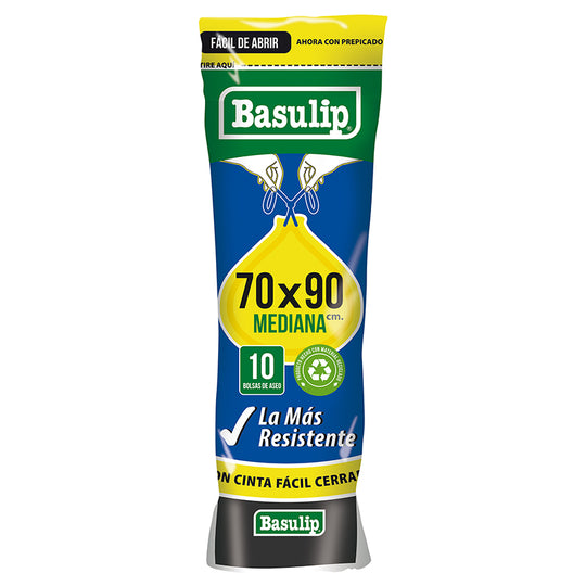 Bolsa Aseo Basulip Rollo 70x90 cms. 10 Un.