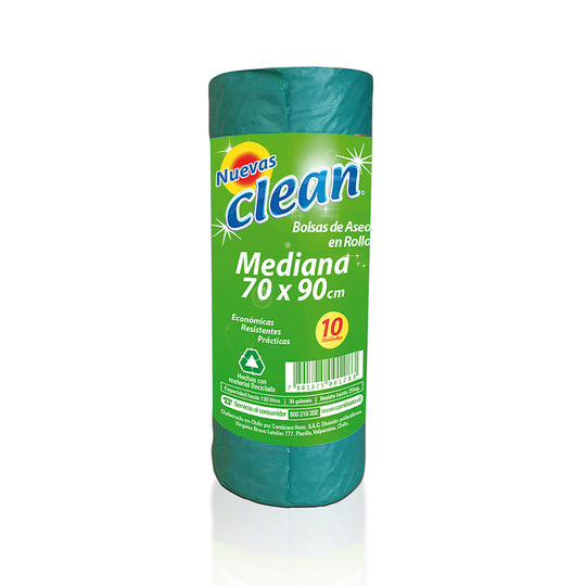 2x Bolsa Aseo Clean Mediana 70x90 cms. 10 Un.