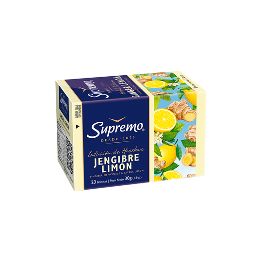 Infusión Jengibre Limón, 20 bolsitas