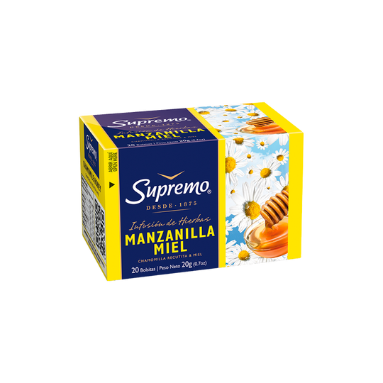 Hierba Manzanilla Miel 20 Bolsitas