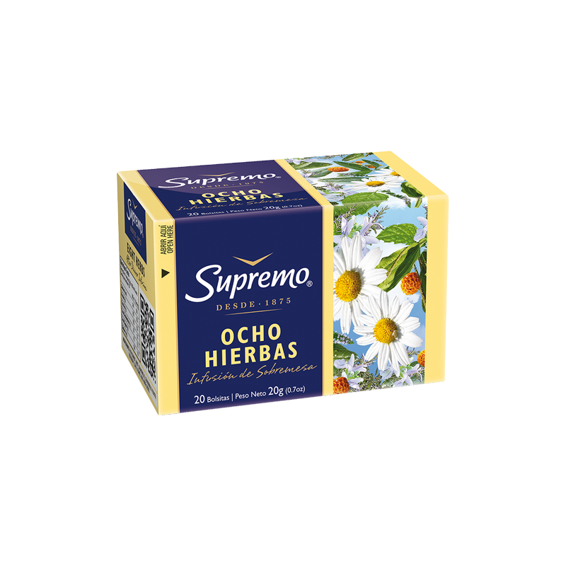 8 Hierbas, 20 bolsitas – Té y Más