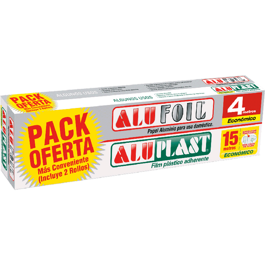 Pack Alufoil 4 Mts. + Aluplast 15 Mts.