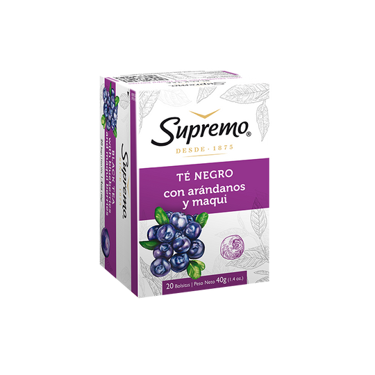 Té Negro con Arándanos y Maqui 20 Bolsitas