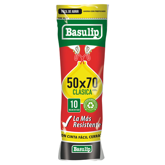 Bolsa Aseo Basulip Rollo 50x70 cms. 10 Un.